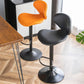 Swivel Adjustable Height Bar Stool Industrial Metal Patio Bar Stool with Cushion