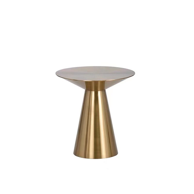 Mid-Century Side Table Metal Round Pedestal Living Room End Table Clearhalo 'Coffee & Accent Tables' 'End & Side Tables' 'end_side_tables' 'furn' 'furn_end_side_tables' 'Furniture' 'Living Room Furniture' 1200x1200_76c13daf-21a4-4b07-9de0-34942f5b48c8