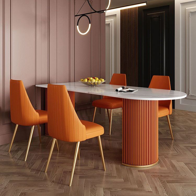 Gesinterde steen vaste eettafel luxe gratis vorm eetkamer bureau