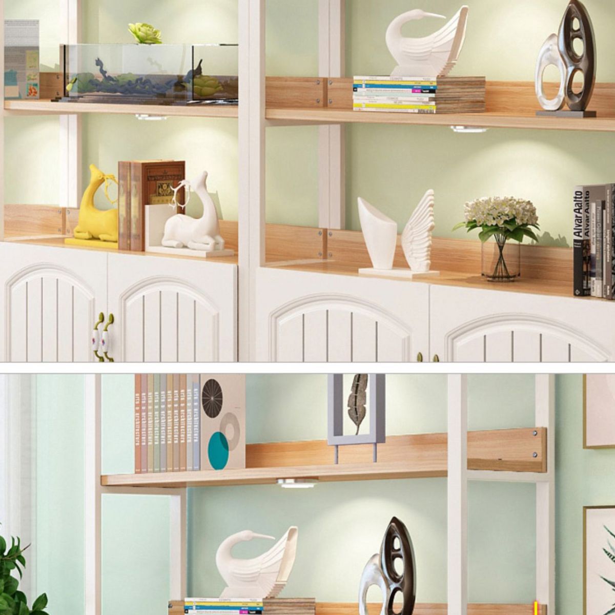 Modern Engineered Wood Bookshelf Etagere Open Shelf Vertical Bookcase Clearhalo 'Bookcases' 'furn' 'furn_bookcases' 'Furniture' 'Office Furniture' 1200x1200_76c482f3-cc36-4f35-a13f-6698ebdf1c3c