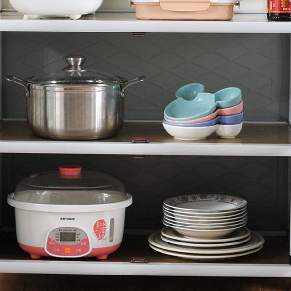 Scheda laterale in metallo in stile glam con porta per soggiorno