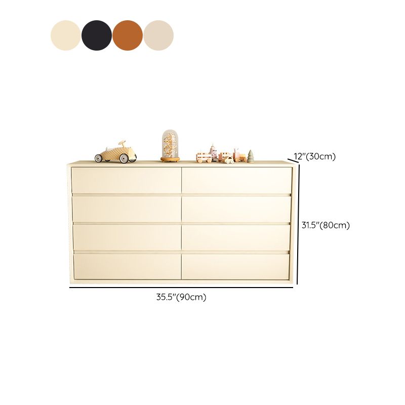 Moderne opbergkast dressoir houten opbergkist met 8 laden