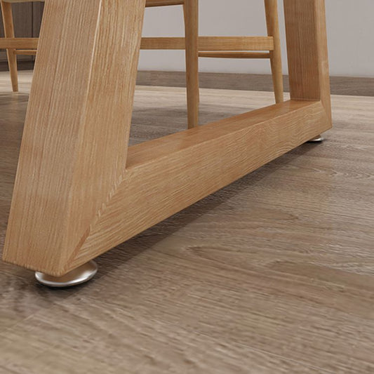 コンテンポラリーダイニングセット1/4/5 PCSソリッドウッドダイニングテーブルと椅子