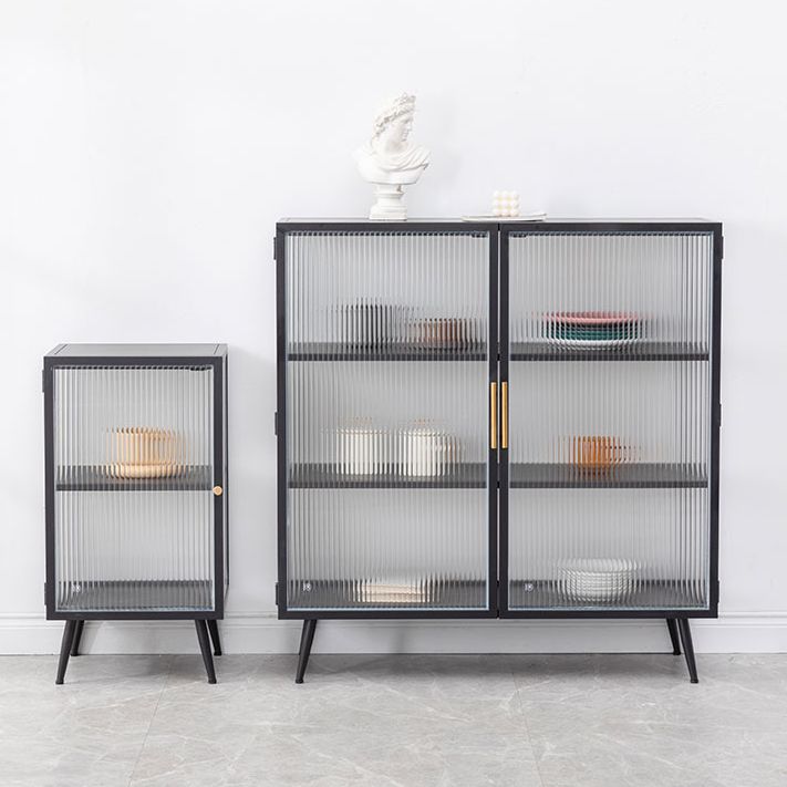 Server buffet cucina in stile glam Server da pranzo in metallo in metallo per soggiorno