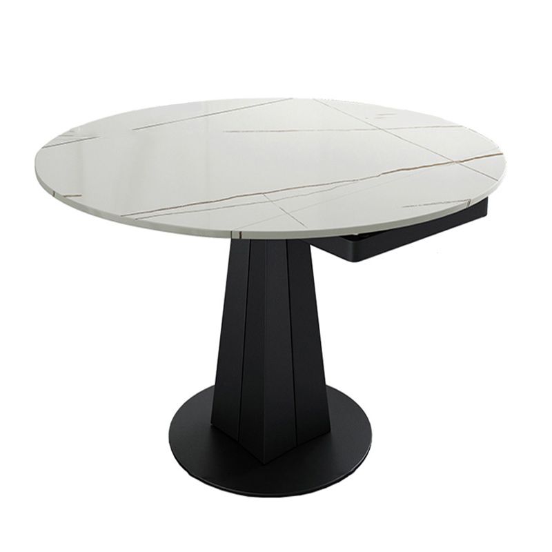 Modern 1/3/4/5/7 Pieces Round Dining Table Set with Sintered Stone Dinette Set Clearhalo 'Dining Room Sets' 'Dining Tables & Seating' 'dining_room_set' 'furn' 'furn_dining_room_set' 'Furniture' 'furniture_dining_room_set' 'Kitchen & Dining Furniture' 'kitchen&dining_furn' 'kitchen' 1200x1200_76c7b2d5-55b2-40dd-9160-87f1243bd2c6