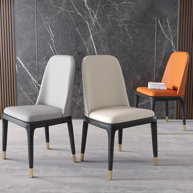 Scandinavian Style Dining Chair Dining Room Metal Parsons Armless Chair Clearhalo ' kitchen&dining_furn' 'Dining Chairs' 'Dining Tables & Seating' 'dining_chair' 'furn' 'furn_dining_chair' 'Furniture' 'furniture_dining_chair' 'Kitchen & Dining Furniture' 'kitchen' 1200x1200_76c84648-d483-43a9-8cd5-43b77ed64457