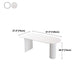 Irregular Shape White Table for Restaurant Modern Island Table with Double Pedestal Clearhalo 'Dining Tables & Seating' 'Dining Tables' 'dining_table' 'furn' 'furn_dining_table' 'Furniture' 'furniture_dining_table' 'Kitchen & Dining Furniture' 'kitchen' 'kitchen_dining_table' 1200x1200_76c9bf8a-9220-40f0-9414-b4ab7fe1c613