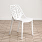 Contemporary Dining Chairs Armless Chair with Plastic Legs for Home