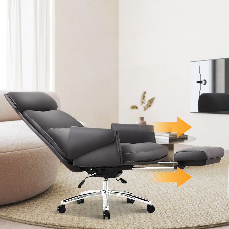 Modern No Arm Executive Chair Tilt Mechanism Managers Chair for Office Clearhalo 'furn' 'furn_office_chair' 'Furniture' 'Office Chairs' 'Office Furniture' 'office_chair' 1200x1200_76ca3ebf-90dc-4be1-a74a-b79bf11911ff