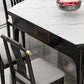 Contemporary Dining Room Table Solid Wood 4 Legs Dining Site Table Clearhalo 'Dining Tables & Seating' 'Dining Tables' 'dining_table' 'furn' 'furn_dining_table' 'Furniture' 'Kitchen & Dining Furniture' 1200x1200_76d09edc-4d0a-453c-b4de-bd23f913dfbf