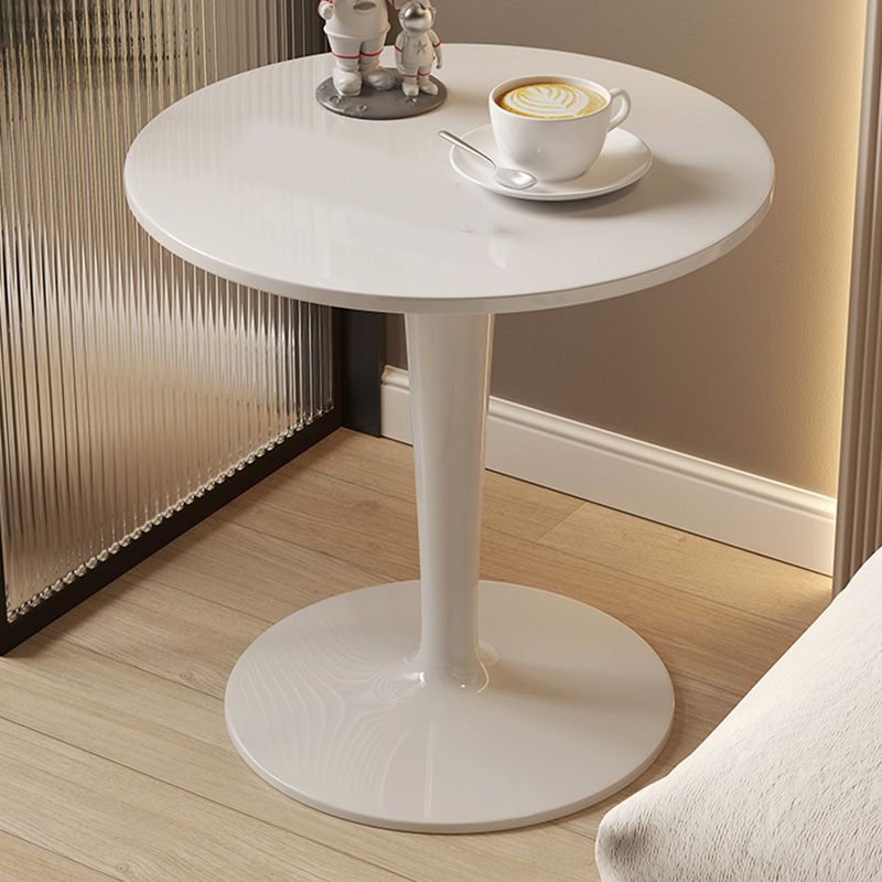 Contemporary Round Side End Table Plastic Pedestal Sofa Side Table Clearhalo 'Coffee & Accent Tables' 'End & Side Tables' 'end_side_tables' 'furn' 'furn_end_side_tables' 'Furniture' 'Living Room Furniture' 1200x1200_76d4c857-fb5d-4d2d-94af-a53b9f91a52d