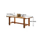 Rectangle Solid Wood Dining Table Modern Trestle Base Dining Table Clearhalo 'Dining Tables & Seating' 'Dining Tables' 'dining_table' 'furn' 'furn_dining_table' 'Furniture' 'furniture_dining_table' 'Kitchen & Dining Furniture' 'kitchen' 'kitchen_dining_table' 1200x1200_76d4e944-09cf-4a8e-8dce-40335cb14dac