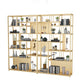 9.84"W 78.74"H Bookshelf Open Back Glam Style for Study Room Home Office Clearhalo 'Bookcases' 'furn' 'furn_bookcases' 'Furniture' 'furniture_bookcases' 'kitchen' 'kitchen_bookcases' 'Living Room Furniture' 'Office Furniture' 1200x1200_76d5b8ec-1c2a-46d1-9057-9b60dfd9ebce