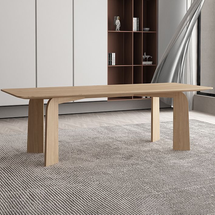 Curved Meeting Table Home Office Solid Wood Modern Writing Desk Clearhalo 'furn' 'furn_office_desk' 'Furniture' 'Office Desks' 'Office Furniture' 'office_desk' 1200x1200_76d66a6b-aadb-4080-af0e-d37bb9ca1b0a