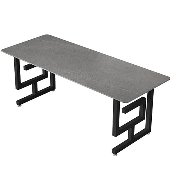 Rectangular Home Office Writing Desk Industrial Style Sled Office Desk Clearhalo 'furn' 'furn_office_desk' 'Furniture' 'furniture_office_desk' 'Office Desks' 'Office Furniture' 'office_desk' 1200x1200_76d673e3-4363-4747-a4ac-e3a3665e8366