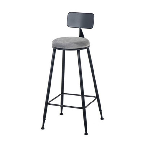 Modern Style Upholstered Counter Stool Bar-height Bar Stool with Footrest Clearhalo 'Bar Furniture' 'Bar Stools' 'bar_stools' 'furn' 'furn_bar_stools' 'Furniture' 'Kitchen & Dining Furniture' 1200x1200_76d84b01-0a2d-4139-b63b-9096eb0d69e6