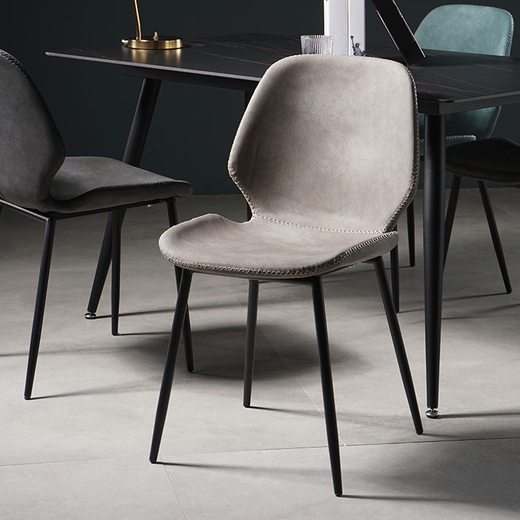 Dining Room Industrial Dining Chair Wingback Metal Armless Side Chairs Clearhalo ' kitchen&dining_furn' 'Dining Chairs' 'Dining Tables & Seating' 'dining_chair' 'furn' 'furn_dining_chair' 'Furniture' 'furniture_dining_chair' 'Kitchen & Dining Furniture' 'kitchen' 1200x1200_76d88c11-38b3-4e66-9ce9-9921ee53c502