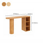 Contemporary Bar Set 1/2 Pieces Solid Wood Pub table with Upholstered Stools