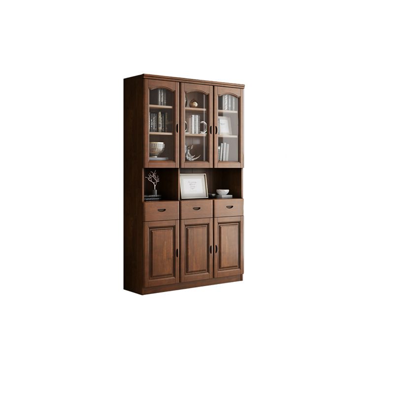 Grooves Handle Storage Cabinet Solid Wood Cabinet with Drawer Clearhalo 'Cabinets & Chests' 'cabinets_chests' 'furn' 'furn_cabinets_chests' 'Furniture' 'Living Room Furniture' 1200x1200_76d8f4b5-e39d-4b81-ab0b-6785da98d7c5