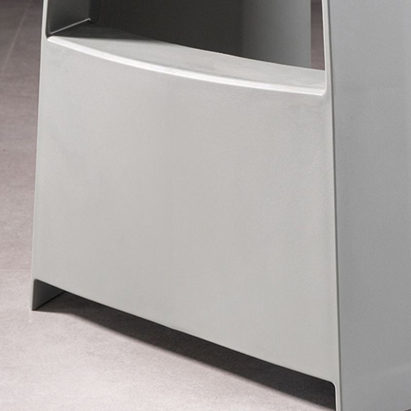 Modern Style Plastic Counter Stool Armless Barstool with Footrest Clearhalo 'Bar Furniture' 'Bar Stools' 'bar_stools' 'furn' 'furn_bar_stools' 'Furniture' 'Kitchen & Dining Furniture' 1200x1200_76d9432c-26a6-4b11-b008-9e749ad9448d