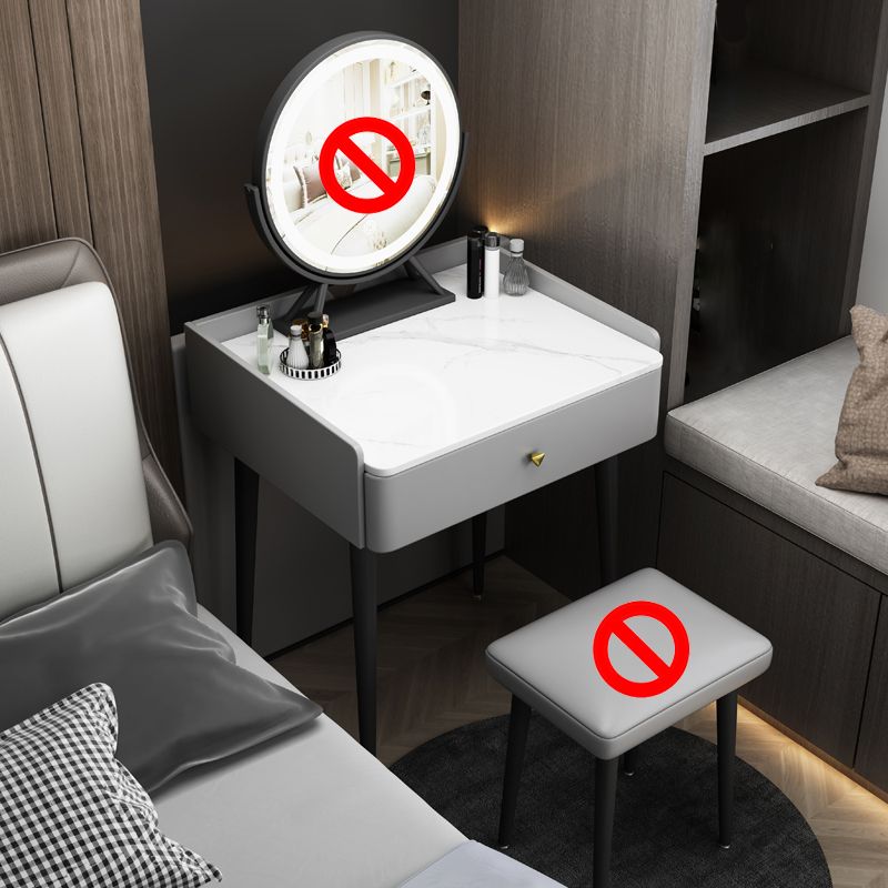 Zeitgenössisches Make -up Eitelkeitstisch Tisch Holz Waschtisch mit Schublade