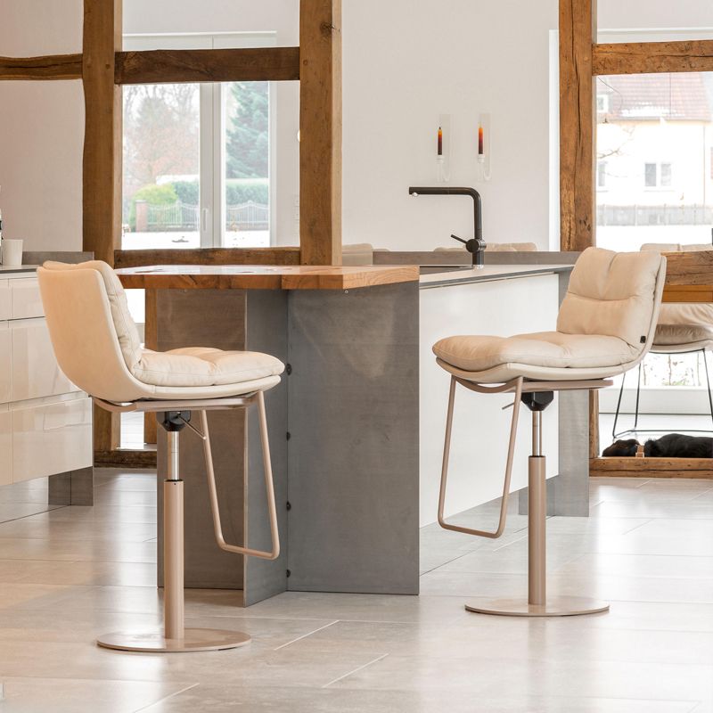 Glam Low Back Bar Stool Rotatable Counter Bar Stool for Home Clearhalo 'Bar Furniture' 'Bar Stools' 'bar_stools' 'furn' 'furn_bar_stools' 'Furniture' 'Kitchen & Dining Furniture' 1200x1200_76dc5544-d29e-4f4c-96f4-2da7048e13d0