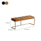 Industrial Entryway Bench Metal Seating Bench with Upholstered , 15.6-inch Width Clearhalo 'Benches' 'Chairs & Seating' 'furn' 'furn_benches' 'Furniture' 'Living Room Furniture' 1200x1200_76de90cd-deb8-42ec-9aee-6d626562bfab