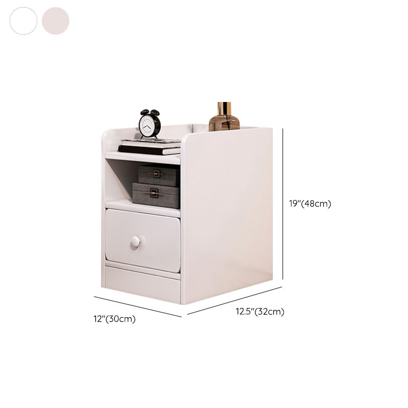 Cajón de la mesa de acento contemporáneo Cajón de almacenamiento de la cama de la cama de la cama