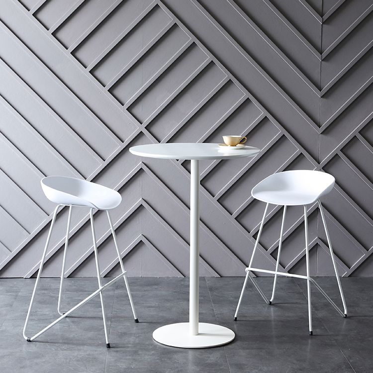 Tavolo da bar industriale in legno massello Tavolo da pranzo rotondo per cucina soggiorno