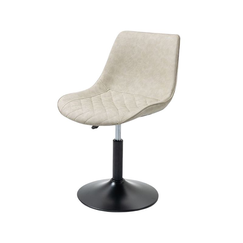 Industrial Bar and Counter Stool Adjustable Height Stool with Pedestal Base in Black Clearhalo 'Bar Furniture' 'Bar Stools' 'bar_stools' 'furn' 'furn_bar_stools' 'Furniture' 'furniture_bar_stools' 'Kitchen & Dining Furniture' 1200x1200_76e10c22-95f0-4773-a6d1-7cdd78048f7e