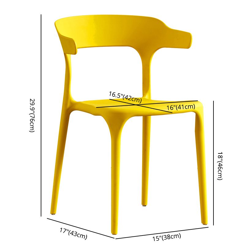 Home Modern Side Chair Stackable Open Back Plastic Dining Room Chair Set Clearhalo ' kitchen&dining_furn' 'Dining Chairs' 'Dining Tables & Seating' 'dining_chair' 'furn' 'furn_dining_chair' 'Furniture' 'furniture_dining_chair' 'Kitchen & Dining Furniture' 'kitchen' 1200x1200_76e111aa-cdd7-4b1a-add3-5b9145a2cd0b