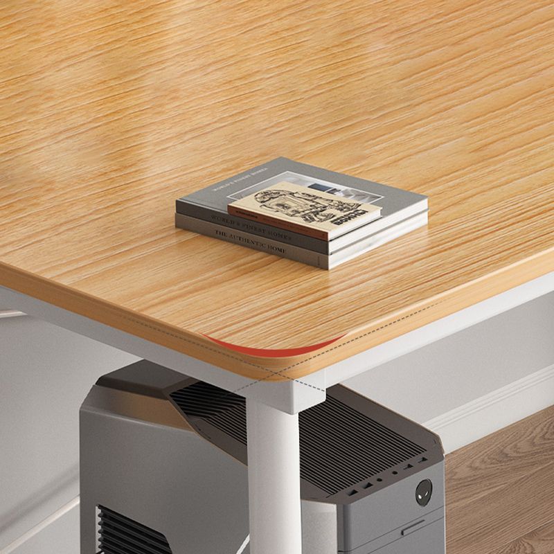 Industrial Curved Office Desk Antique Finish Wooden Computer Desk Clearhalo 'furn' 'furn_office_desk' 'Furniture' 'Office Desks' 'Office Furniture' 'office_desk' 1200x1200_76e15b4f-b81f-4fd7-9501-db1dcd783414