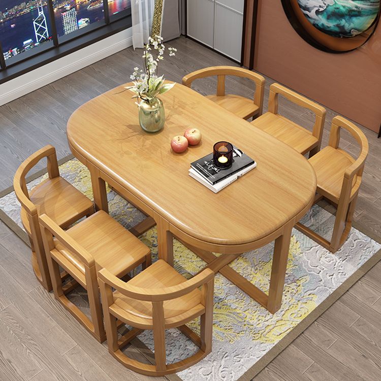 Juego de silla de comedor y mesa de 7 piezas juegos de mesa de comedor contemporáneos