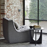 Mesa de fin escandinava de madera maciza abstracto de la sala de estar redonda de la sala de estar de la sala de estar