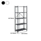3/4/5-Shelf Steel Industrial Etagere Bookshelf Vertical Open Bookshelf with Caster Wheels Clearhalo 'Bookcases' 'furn' 'furn_bookcases' 'Furniture' 'furniture_bookcases' 'kitchen' 'kitchen_bookcases' 'Living Room Furniture' 'Office Furniture' 1200x1200_76e3fb5a-1b51-4892-b293-d450639b7edd