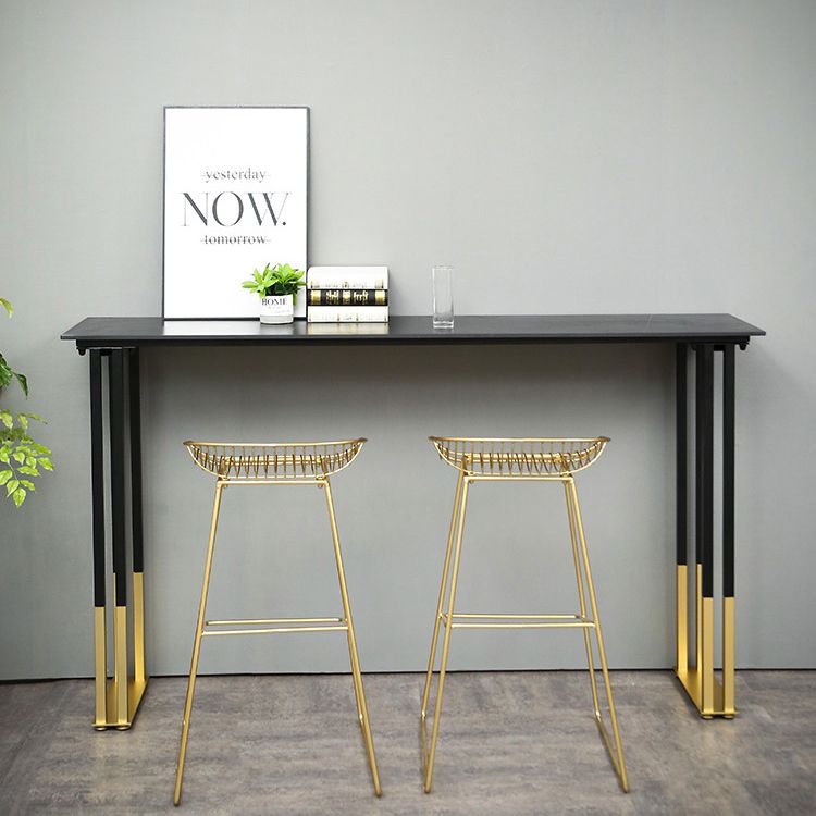 Contemporary Bar Counter Table Rectangle Sintered Stone Table for Home Clearhalo 'Bar Furniture' 'Bar Tables' 'bar_tables' 'Furniture' 'furniture_bar_tables' 'Kitchen & Dining Furniture' 1200x1200_76e5189b-cc5d-4983-b390-2d48cf4f05c2