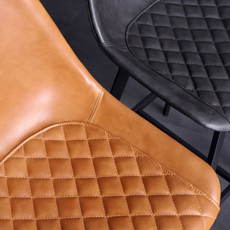 Industrial Metal Low Back Barstool Simple Indoor Tall Stool with Leather Seat Clearhalo 'Bar Furniture' 'Bar Stools' 'bar_stools' 'furn' 'furn_bar_stools' 'furniture_bar_stools' 'Kitchen & Dining Furniture' 'kitchen&dining_furn' 'kitchen' 'kitchen_furn' Furniture' 1200x1200_76e6c978-374a-48ca-acab-0c9fee8ba826