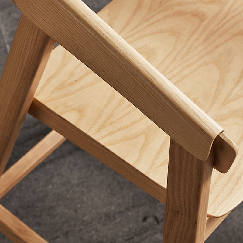 Tabourets de comptoir en bois brun