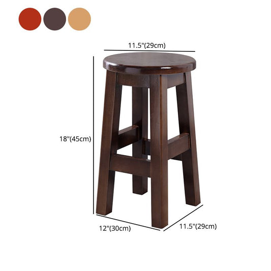 Contemporary Rubberwood Bar Stool Indoor Bar Stool with Wood Seat and Footrest Clearhalo 'Bar Furniture' 'Bar Stools' 'bar_stools' 'furn' 'furn_bar_stools' 'furniture_bar_stools' 'Kitchen & Dining Furniture' 'kitchen&dining_furn' 'kitchen' 'kitchen_furn' Furniture' 1200x1200_76ea1e7b-b8bf-49ac-a569-32092f616a1c