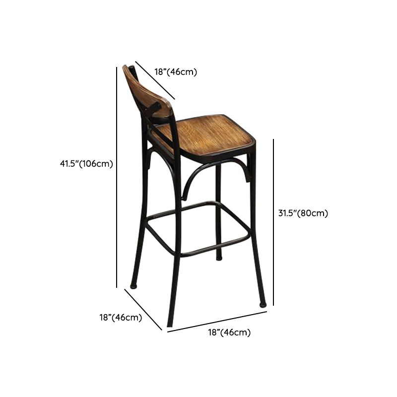1/4/7 Pieces Industrial Rectangular Wood Top Pub Table with Metal Bar Stool Set Clearhalo 'Bar Furniture' 'furn' 'furn_home_bar_bar_sets' 'Furniture' 'Home Bars & Bar Sets' 'home_bar_bar_sets' 'Kitchen & Dining Furniture' 1200x1200_76eaea52-93ca-4f16-ba21-3d93fab147ec