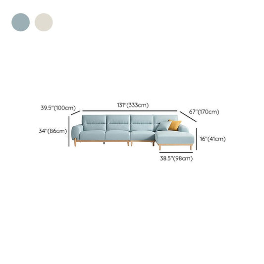 Zeitgenössischer genähter Kissen zurück quadratische Armsofa für Wohnzimmer