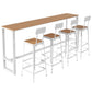 Modern Rectangle Table Dining Bar Counter Table for Kitchen with Metal Legs Clearhalo 'Bar Furniture' 'Bar Tables' 'bar_tables' 'furn' 'furn_bar_tables' 'Furniture' 'furniture_bar_tables' 'Kitchen & Dining Furniture' 1200x1200_76ee0e50-0456-4ba1-bfb4-b79b8bffa00f
