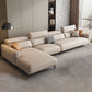 Contemporary Sectional Sofa Cushion Back Faux Leather Sectionals