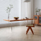 Modern massief houten meubels 1/2/4/5 PCS Standaardhoogte eetkamertafel set