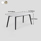 Rectangle Industrial Dining Table Fixed Table with Sintered Stone Clearhalo ' dining_table' 'Dining Tables & Seating' 'Dining Tables' 'furn' 'furn_dining_table' 'Furniture' 'furniture_dining_table' 'Kitchen & Dining Furniture' 'kitchen&dining_furn' 'kitchen' 'kitchen_dining_table' 1200x1200_76f12f15-bcea-4e9b-b423-18328aeb7f36