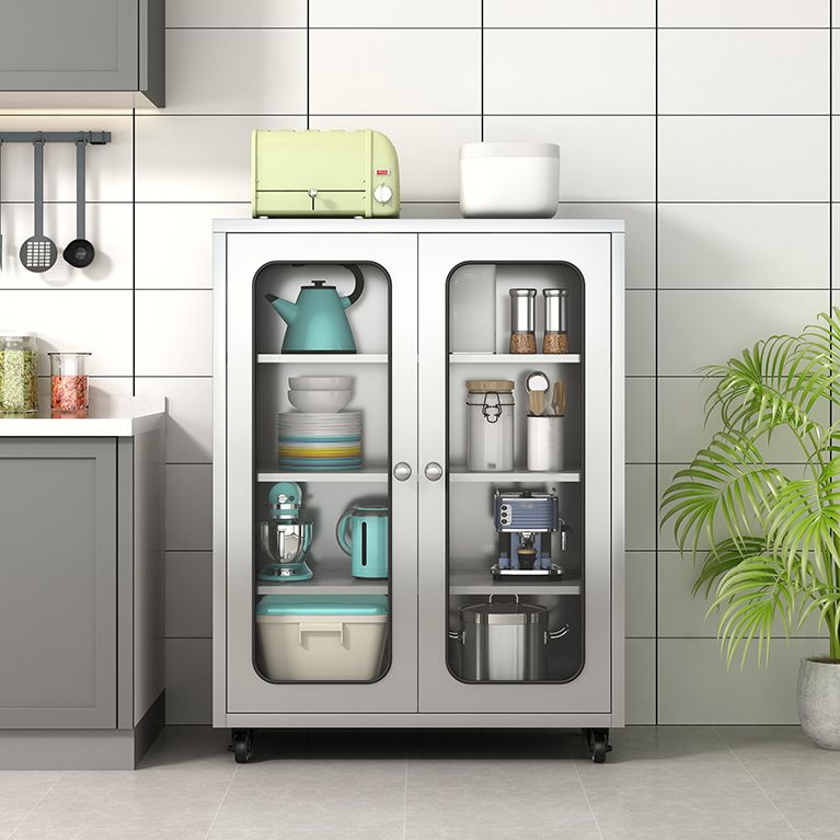 Server buffet di altezza da 42 pollici in metallo Server buffet per soggiorno per soggiorno