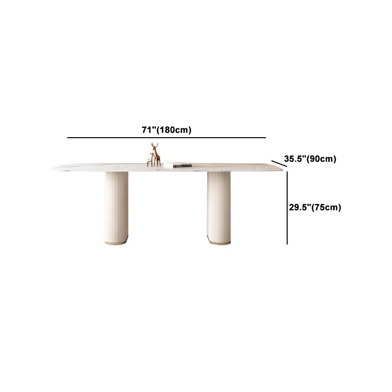 Nordic Style Sintered Stone Rectangle Table Set 1/4/5/7 Pieces Set Clearhalo 'Dining Room Sets' 'Dining Tables & Seating' 'dining_room_set' 'furn' 'furn_dining_room_set' 'Furniture' 'Kitchen & Dining Furniture' 1200x1200_76f37bf8-c1b7-4f28-86d9-d4aedf136fe3