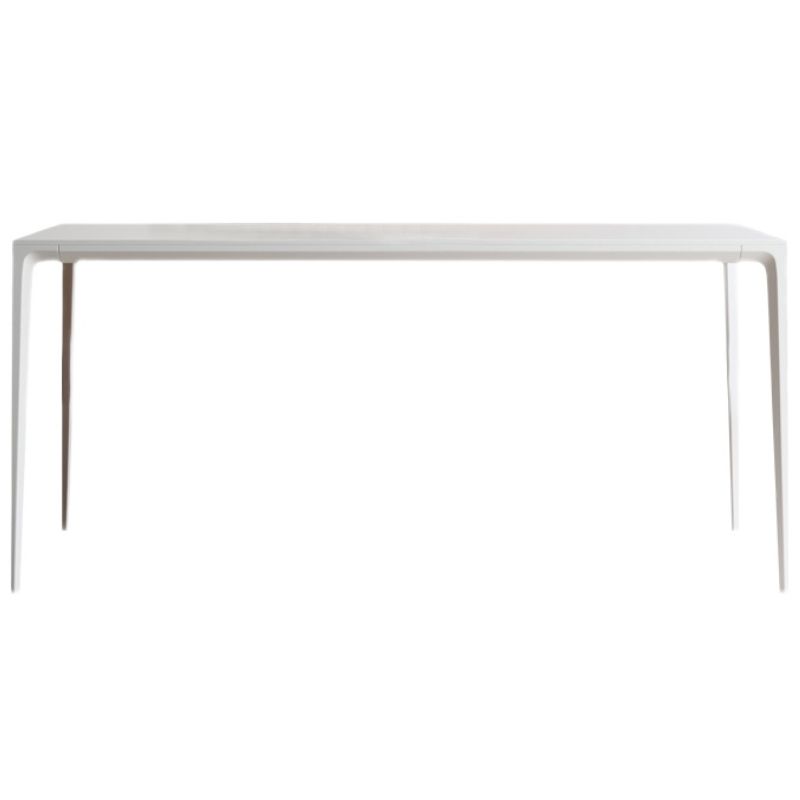 Modern White Rectangle Shape Dining Table Sintered Stone Kitchen Dining Table with 4 Legs Base Clearhalo ' dining_table' 'Dining Tables & Seating' 'Dining Tables' 'Furniture' 'furniture_dining_table' 'Kitchen & Dining Furniture' 'kitchen&dining_furn' 'kitchen' 'kitchen_dining_table' 1200x1200_76f3ab66-3939-4fed-83ba-797fda48d5eb