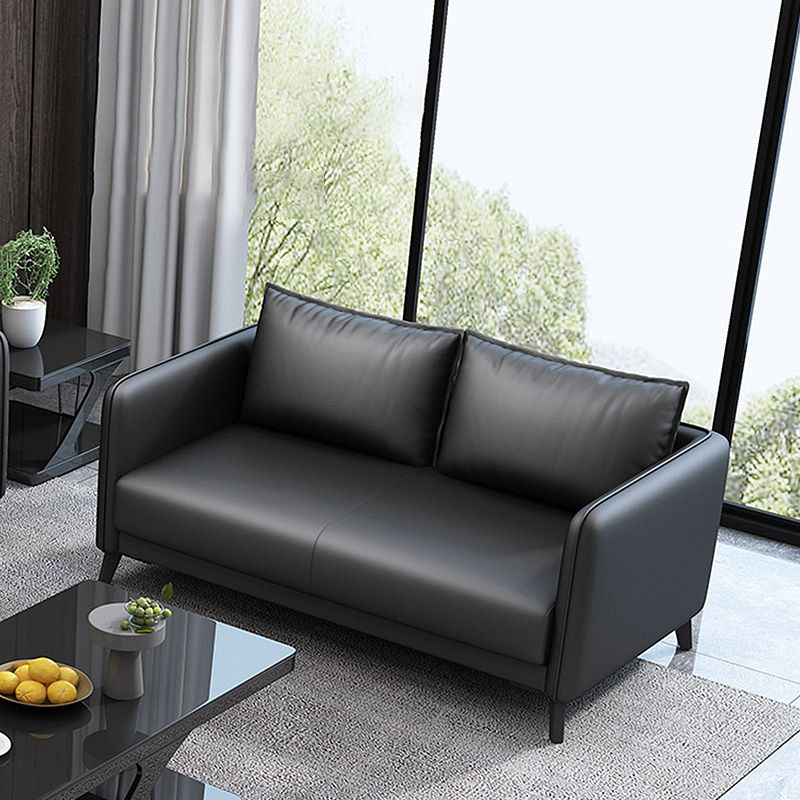 Standard Square Arm Leather Stain Resistant Sofa Couch with Pillows Clearhalo 'furn' 'furn_sofas' 'Furniture' 'furniture_sofas' 'Living Room Furniture' 'Sofa' 'sofas' 1200x1200_76f58cbd-b144-4249-834f-8982809e4d2f