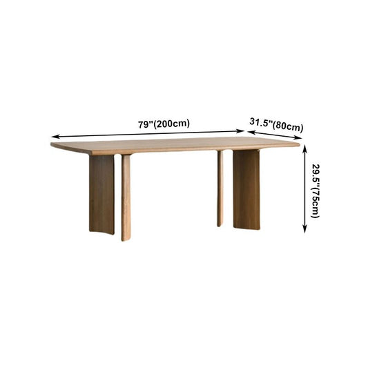Solid Wood 4 Legs Modern Table Rectangle Fixed Dinette Table Clearhalo ' dining_table' 'Dining Tables & Seating' 'Dining Tables' 'furn' 'furn_dining_table' 'Furniture' 'furniture_dining_table' 'Kitchen & Dining Furniture' 'kitchen&dining_furn' 'kitchen' 'kitchen_dining_table' 1200x1200_76f5d398-276f-498d-ad84-e7e80727e5ef